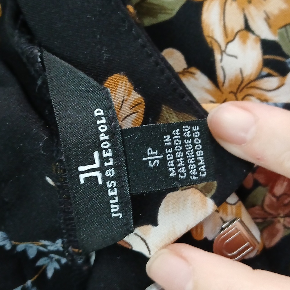 NWOT Jules & Leopold Womans Sz Sm/P FLORAL DRESS PANTS - Picture 5 of 6